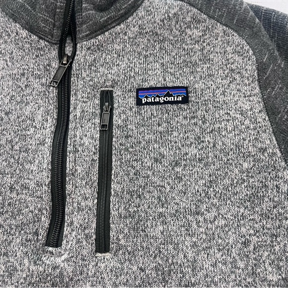 Patagonia Men's Better Sweater 1/4-Zip Fleece Two Tone Grey Small - Picture 5 of 10